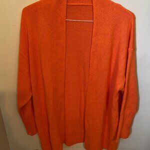 SIZE 0X SHEIN CURVE LONG ORANGE CARDIGAN